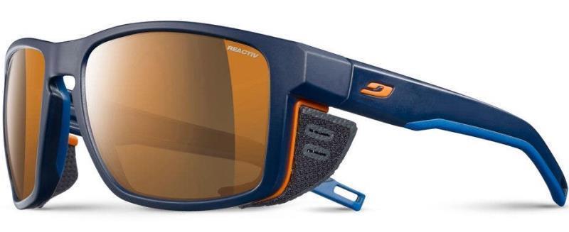 Shield - Blue / Blue / Orange Frame - Reactiv High Mountain 2-4 Brown Lens  - Not Applicable 1