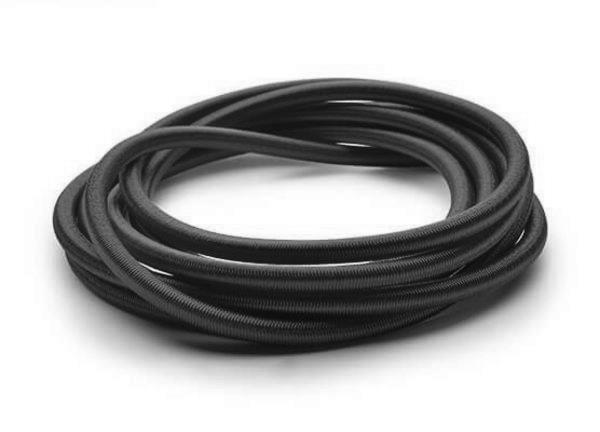 Shock Cord, 1/8" / 3mm x 250m - Black (Sold p/mtr) - Black 2
