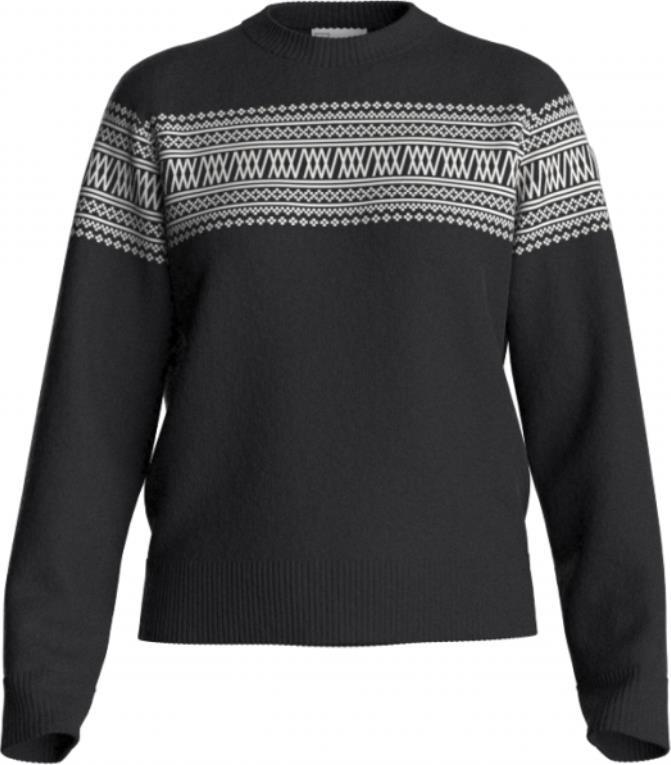 Signature Crew Neck - Womens - Black 1