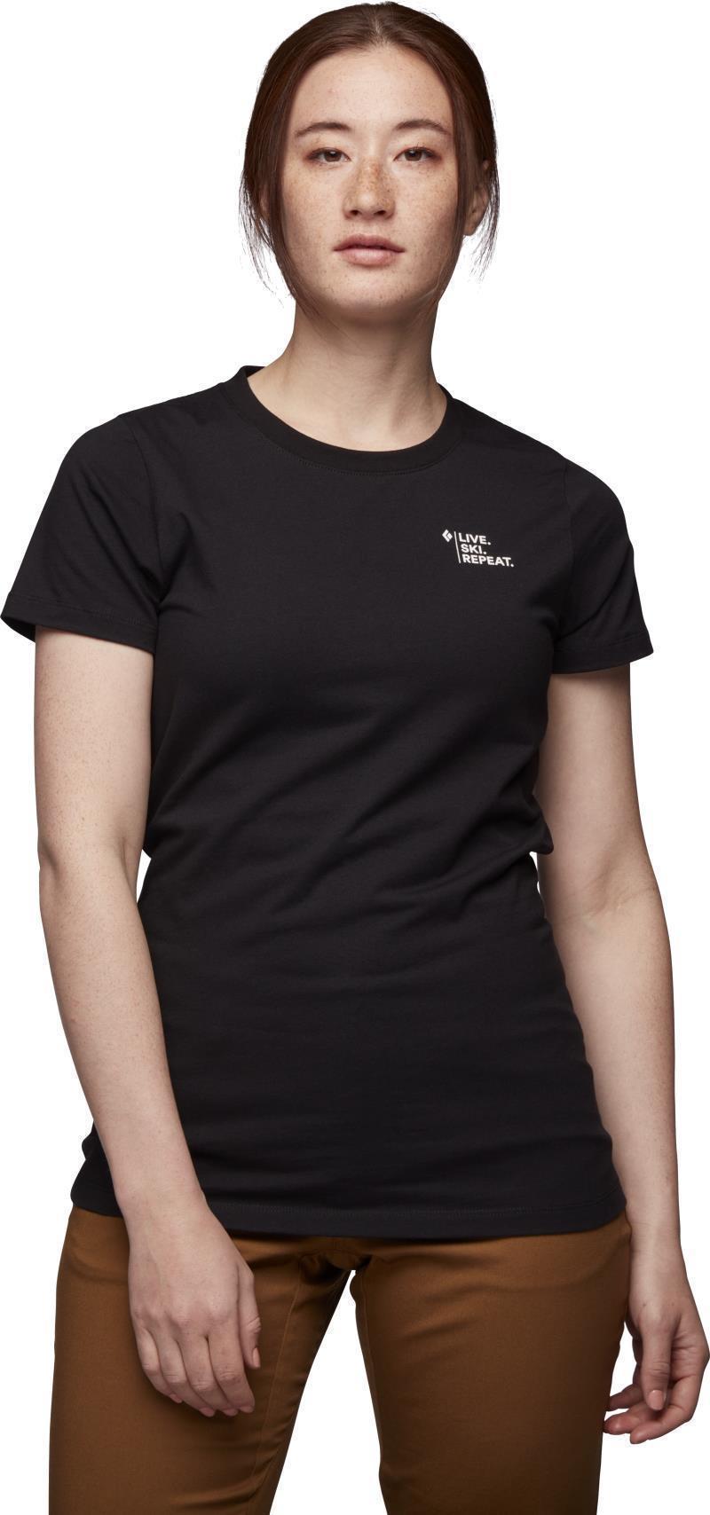 Ski Mountaineering SS Tee - Womens - Black 1
