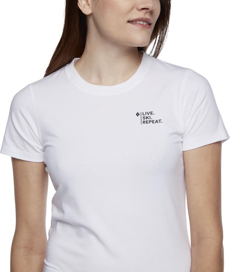 Ski Mountaineering SS Tee - Womens - White 3