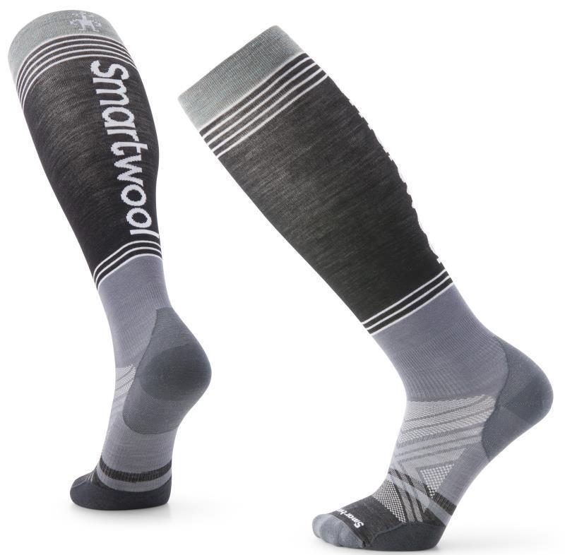 Ski Zero Cushion Logo Over The Calf Socks - Mens - Graphite 1