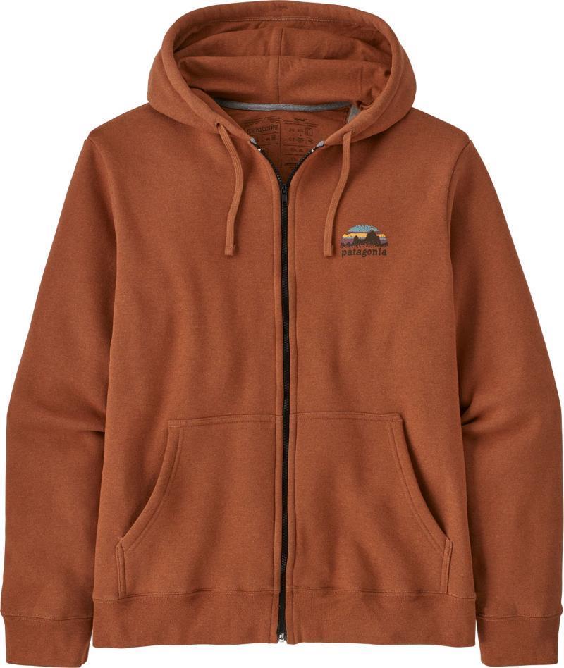 Skyline Stencil Uprisal Full Zip Hoody - Unisex - Fertile Brown 3