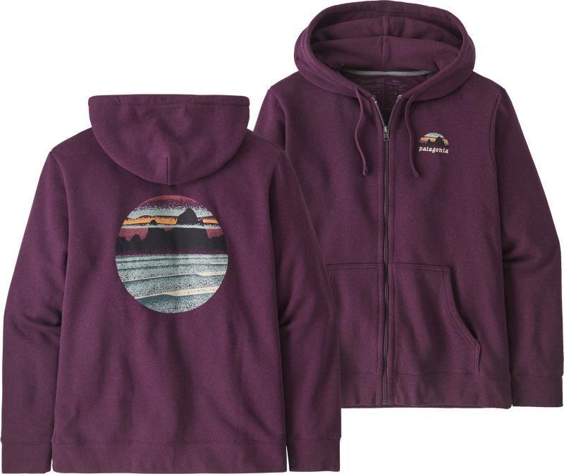 Skyline Stencil Uprisal Full Zip Hoody - Unisex - Night Plum 1