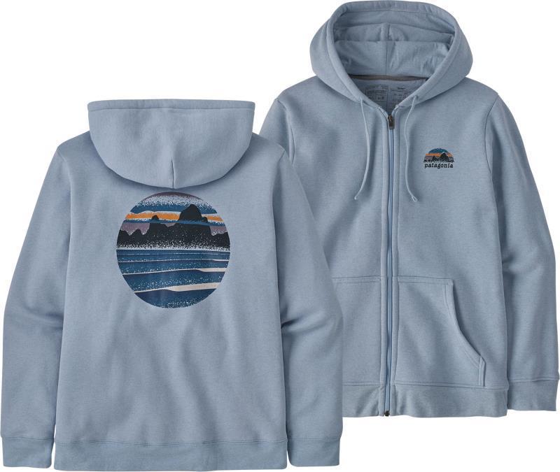Skyline Stencil Uprisal Full Zip Hoody - Unisex - Steam Blue 1