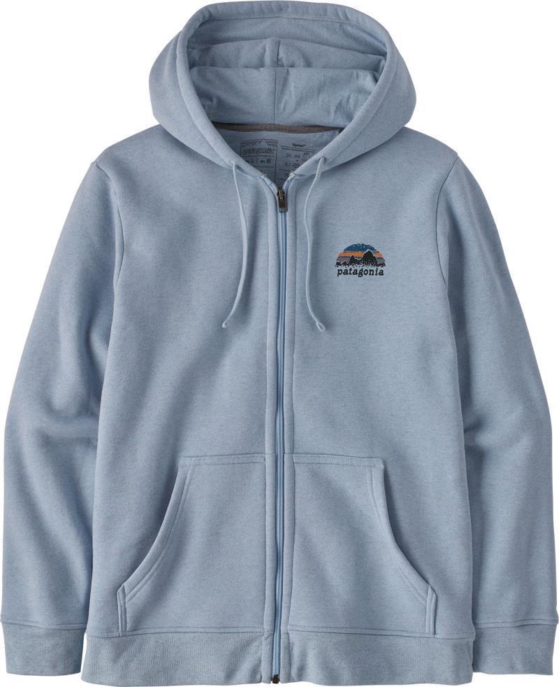 Skyline Stencil Uprisal Full Zip Hoody - Unisex - Steam Blue 3