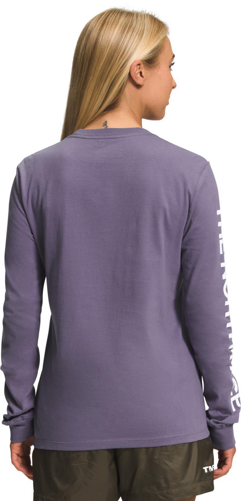Sleeve Hit Graphic LS Tee - Womens - Lunar Slate / TNF White 2
