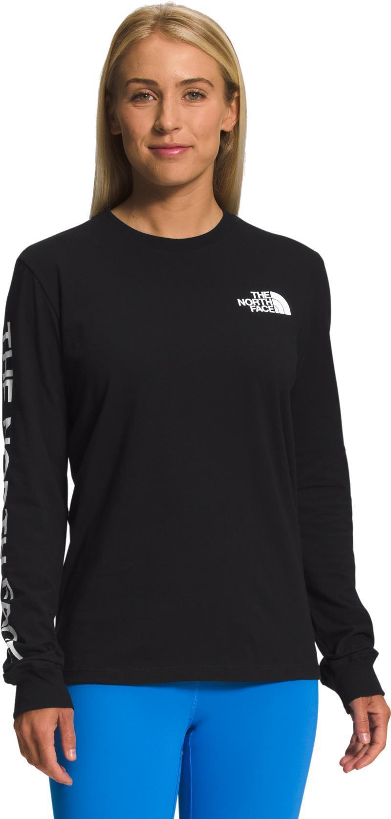 Sleeve Hit Graphic LS Tee - Womens - TNF Black / TNF White 1