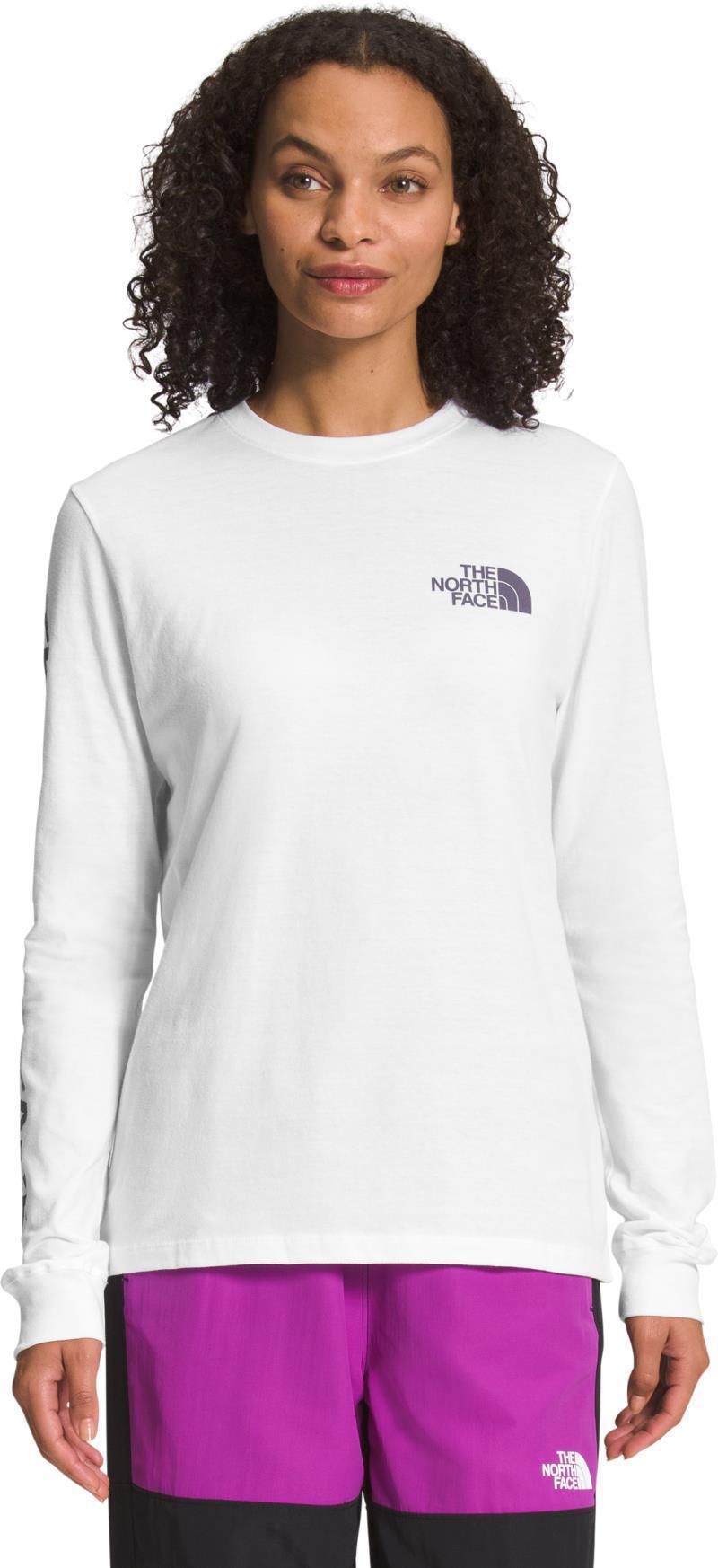 Sleeve Hit Graphic LS Tee - Womens - TNF White / Lunar Slate 1