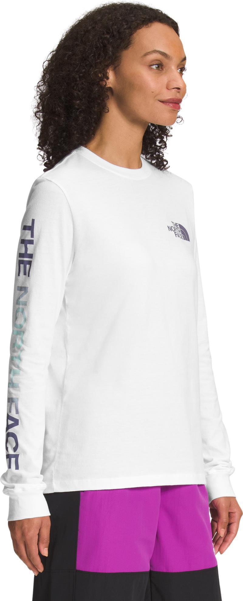 Sleeve Hit Graphic LS Tee - Womens - TNF White / Lunar Slate 2