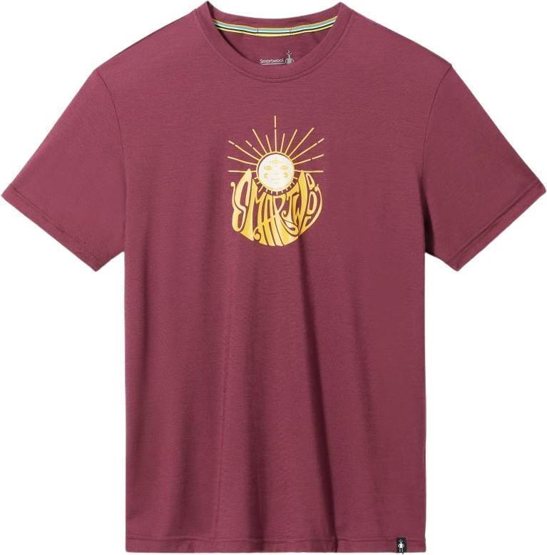 Smartwool Sun Graphic SS Tee - Unisex - Black Cherry 1