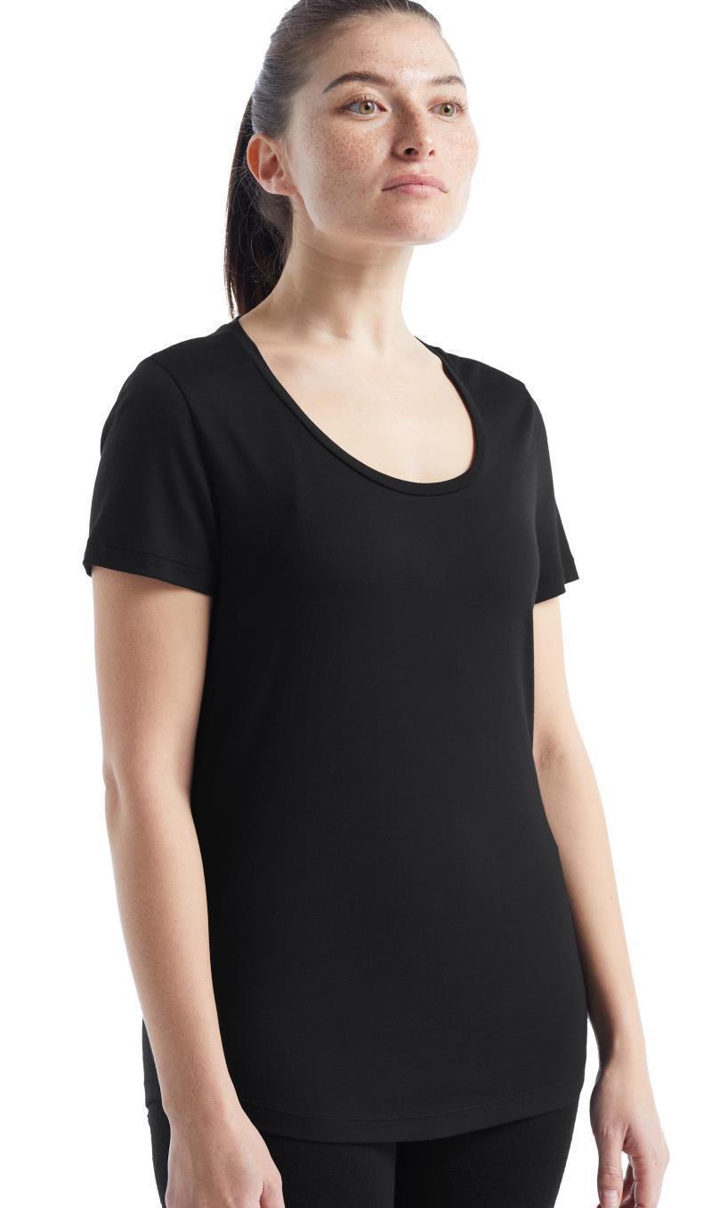 Sphere II SS Scoop Tee - Womens - Black 2