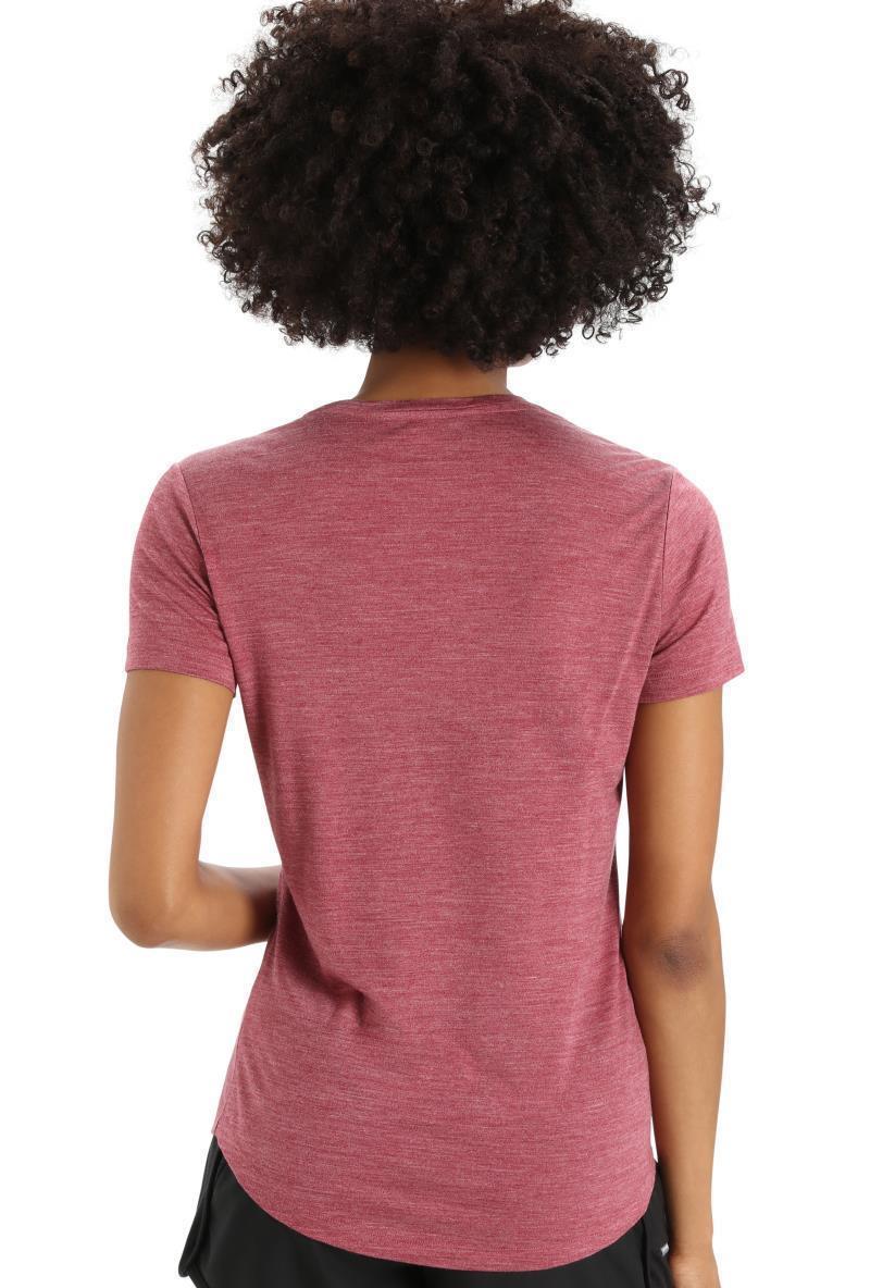 Sphere II SS Scoop Tee - Womens - Cherry Heather 3