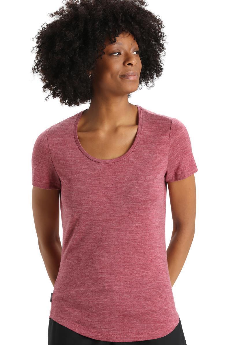 Sphere II SS Scoop Tee - Womens - Cherry Heather 2