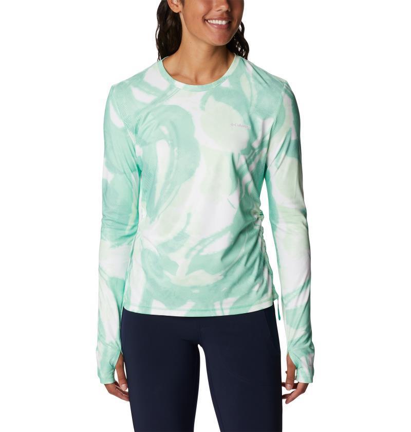 Sun Deflector Summerdry LS Shirt - Womens - Light Jade / Bloomdye 1