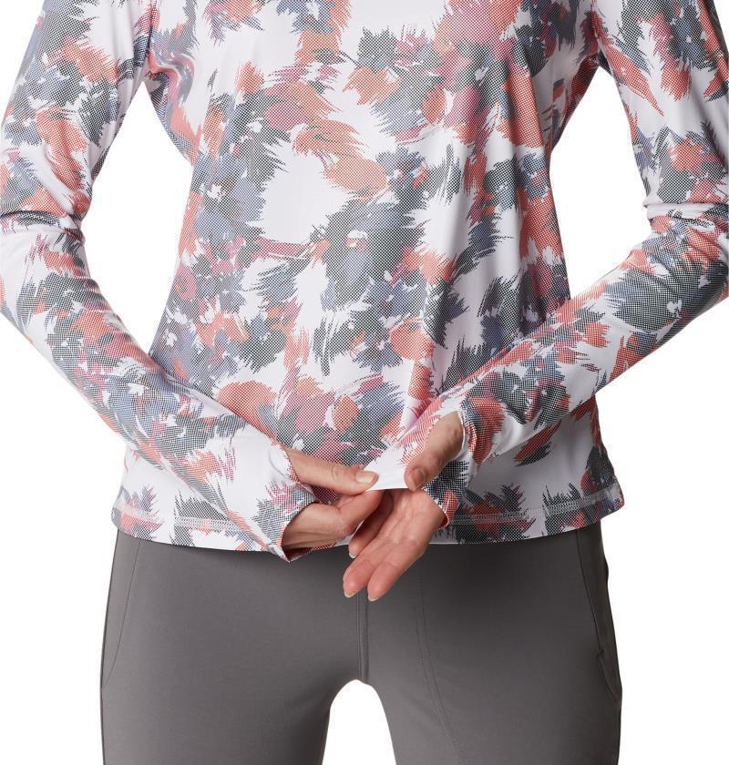 Sun Deflector Summerdry LS Shirt - Womens - White Typhoon Blooms 6