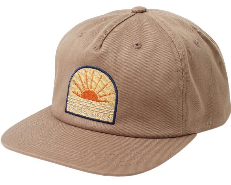 Sunrise Patch Snapback - Pine Bark 1