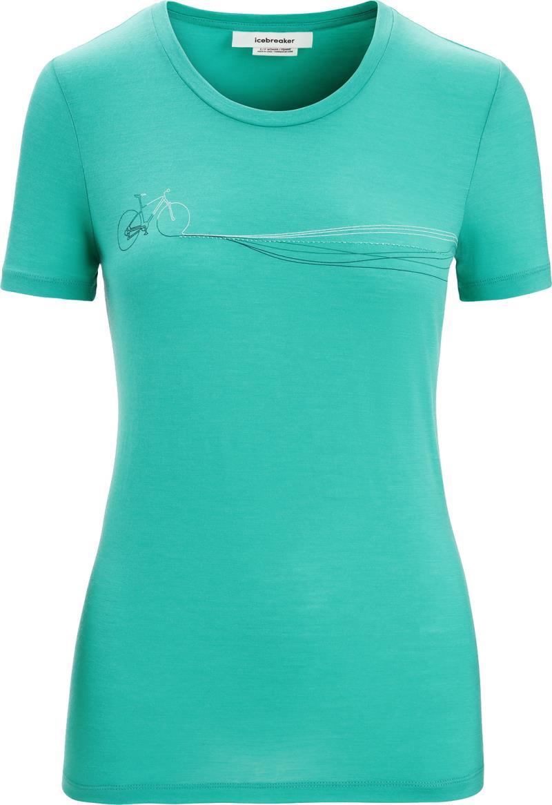 Tech Lite II SS Tee - Cadence Paths - Womens - Fresh 1