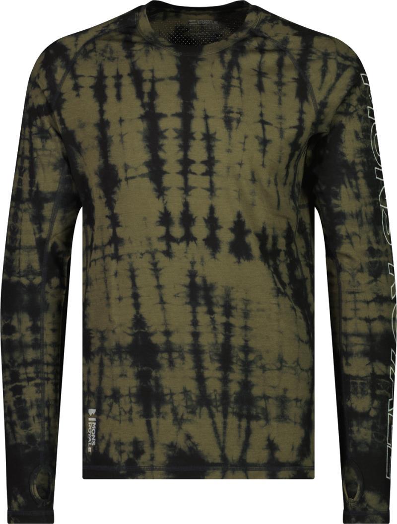 Temple LS Garment Dyed - Mens - Olive Tie Dye 1