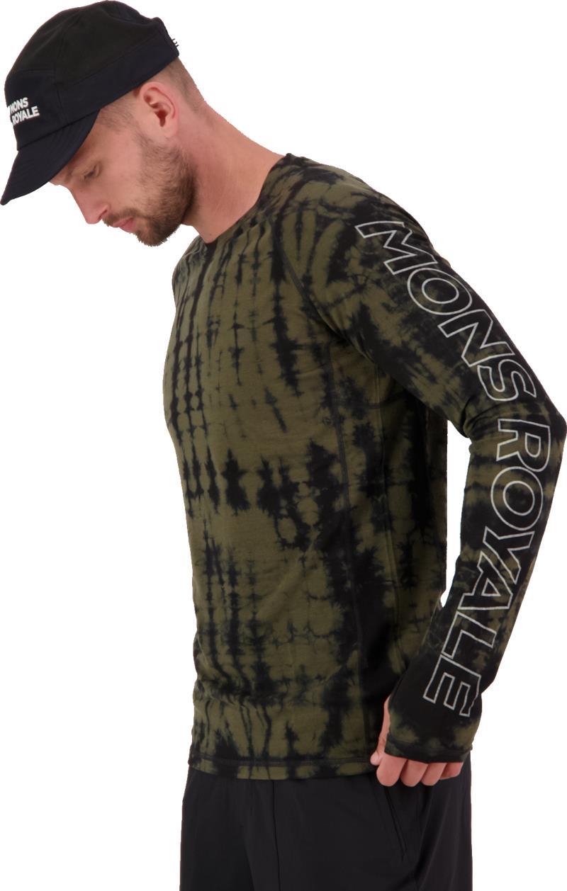 Temple LS Garment Dyed - Mens - Olive Tie Dye 4