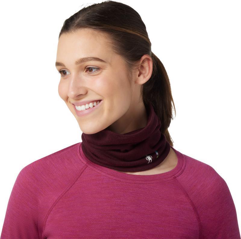 Thermal Merino (250) Neck Gaiter - Black Cherry Heather 2