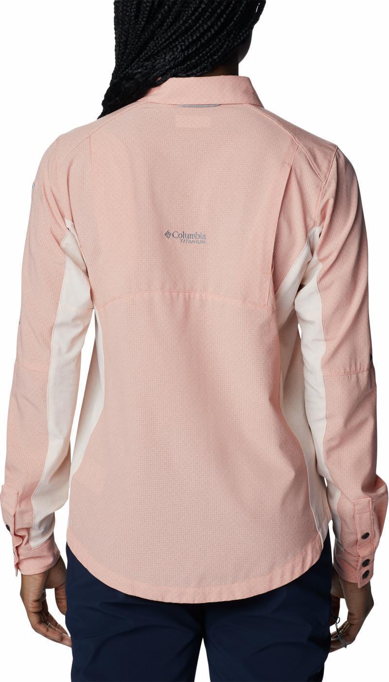 Titan Pass Irico LS Shirt - Womens - Peach Blossom / Heather 2