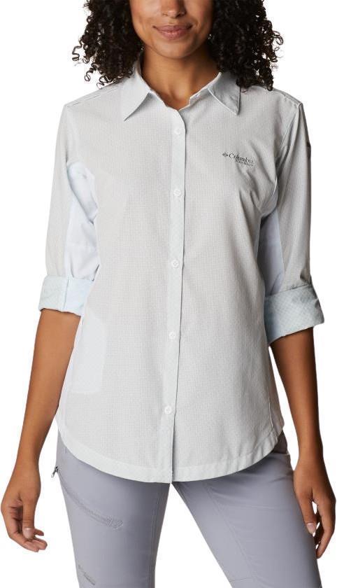 Titan Pass Irico LS Shirt - Womens - White Heather 3