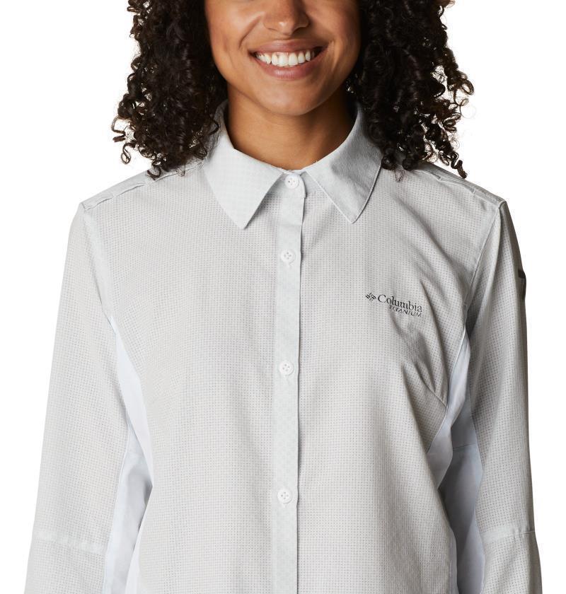 Titan Pass Irico LS Shirt - Womens - White Heather 5