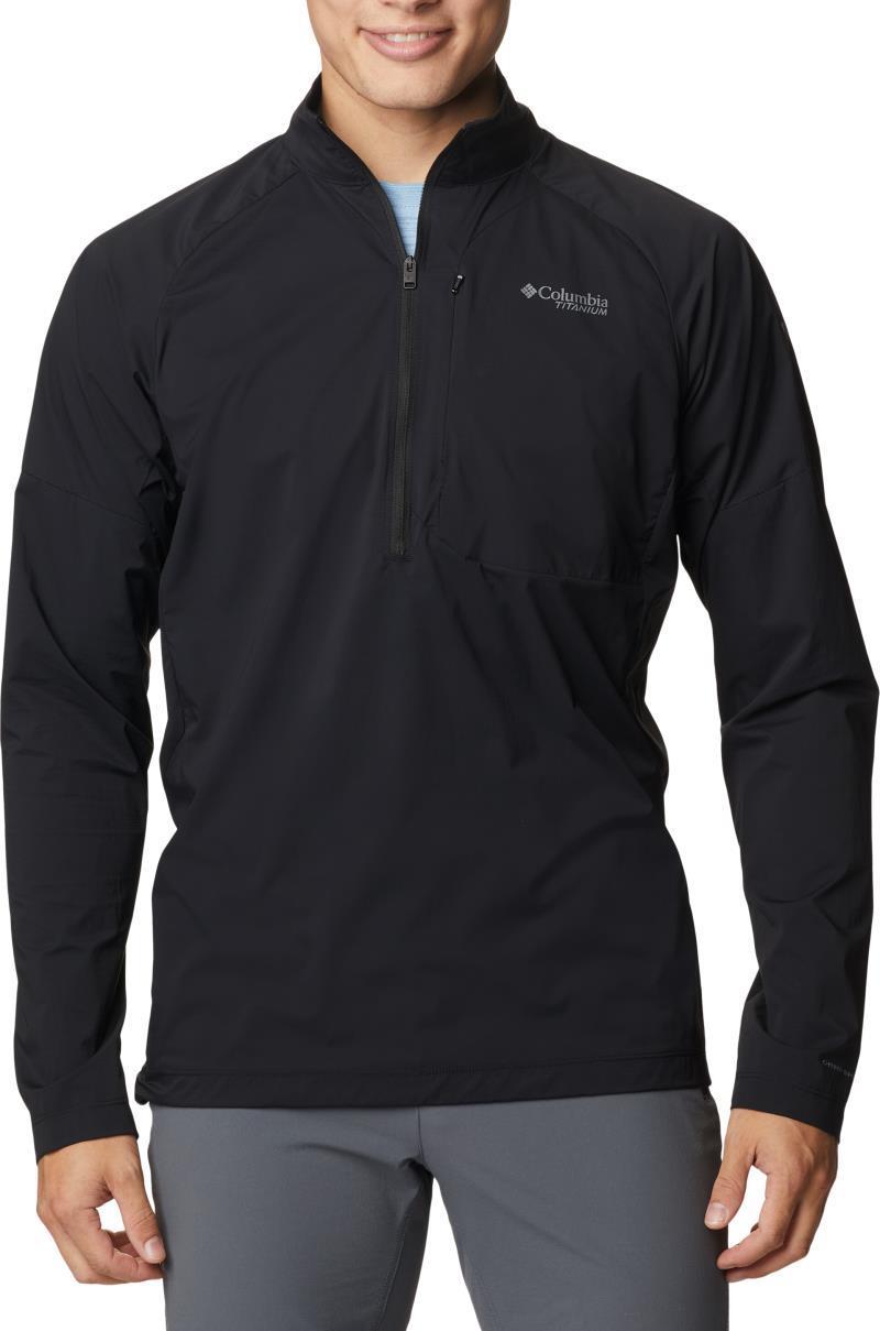 Titan Pass Lightweight Half Zip - Mens - Black 1