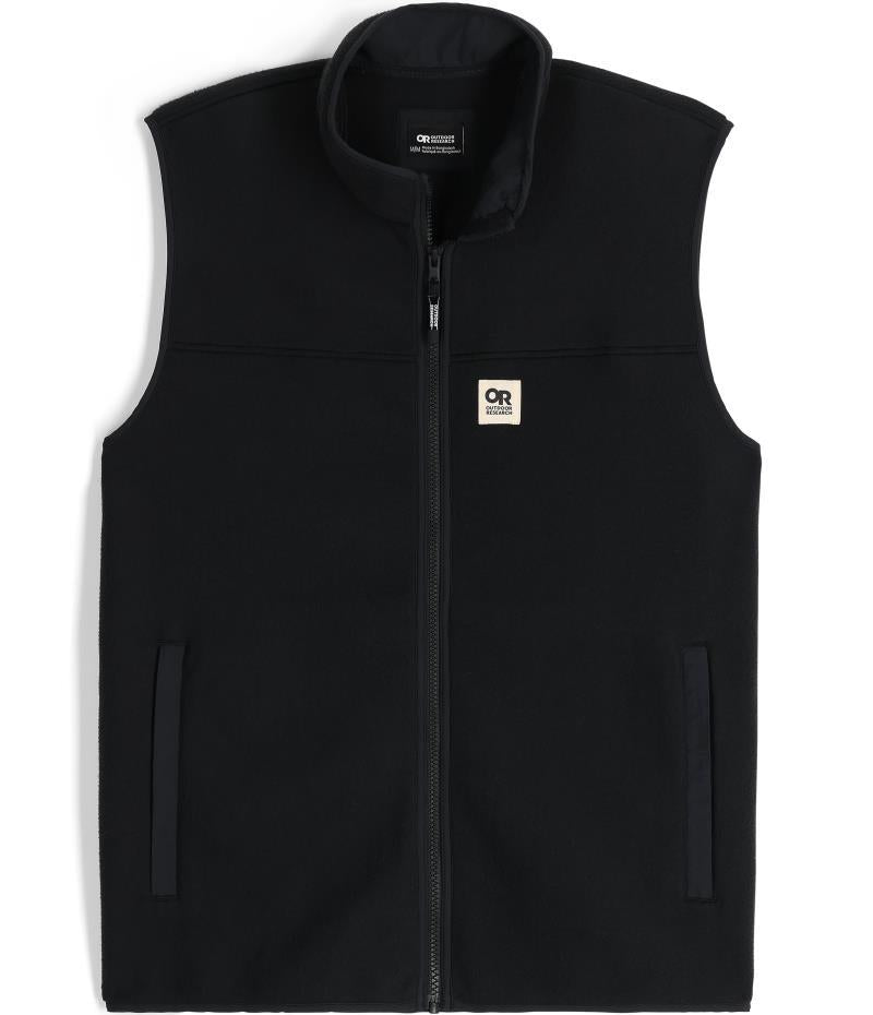 Tokeland Fleece Vest - Mens - Black 1