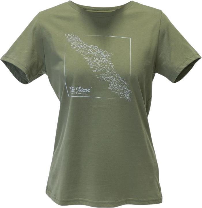 Valhalla Kingdom - Vancouver Island Pima Cotton T-Shirt - Womens - Olive 1