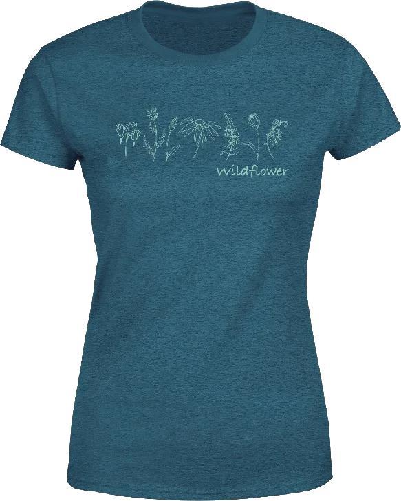 Wildflower T-Shirt - Womens - Heather Teal 1