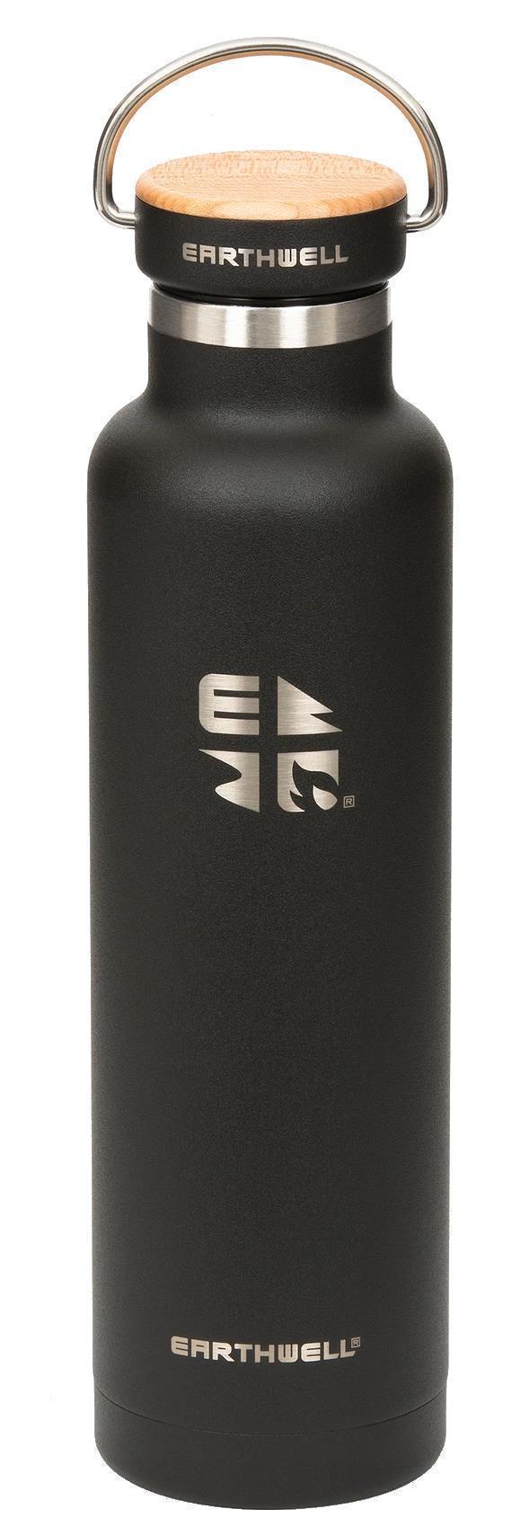 Woodie 658ml / 22oz with Maple Cap - Volcanic Black 1