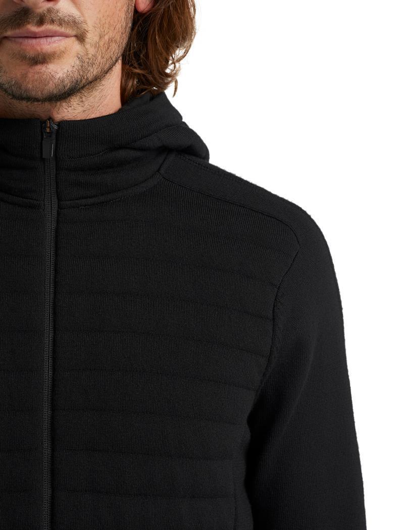 ZoneKnit Insulated LS Zip Hoodie - Mens - Black 4