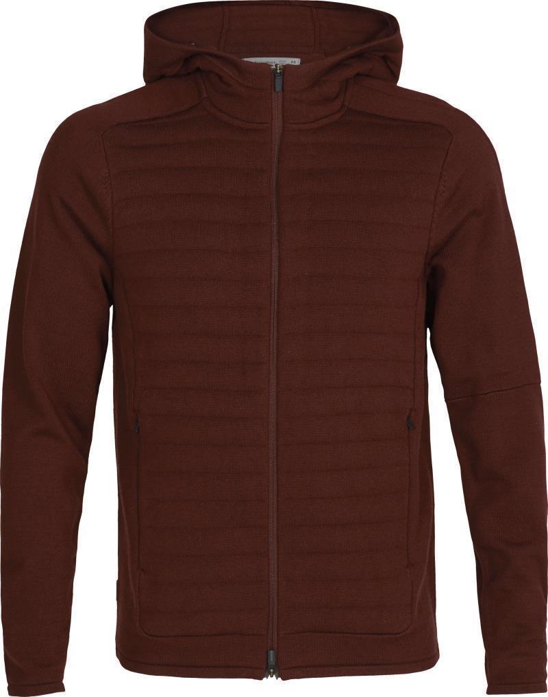 ZoneKnit Insulated LS Zip Hoodie - Mens - Espresso 1