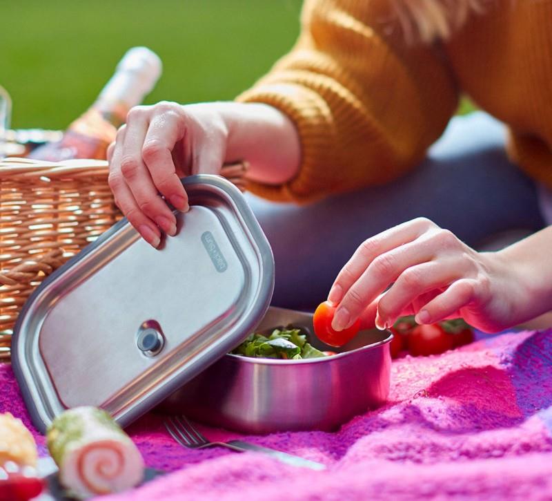Stainless Steel Lunch Box 1L - olive 1