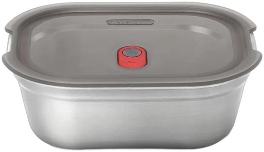 Steel Food Box - Large - grey / red 1