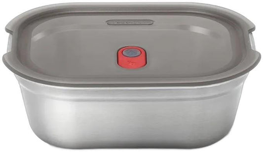 Steel Food Box - Small - grey / red 1