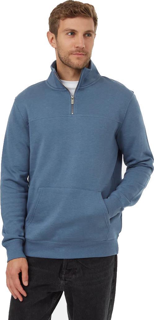 1/4 Zip Kangaroo Pocket Fleece - Mens - vintage blue 1