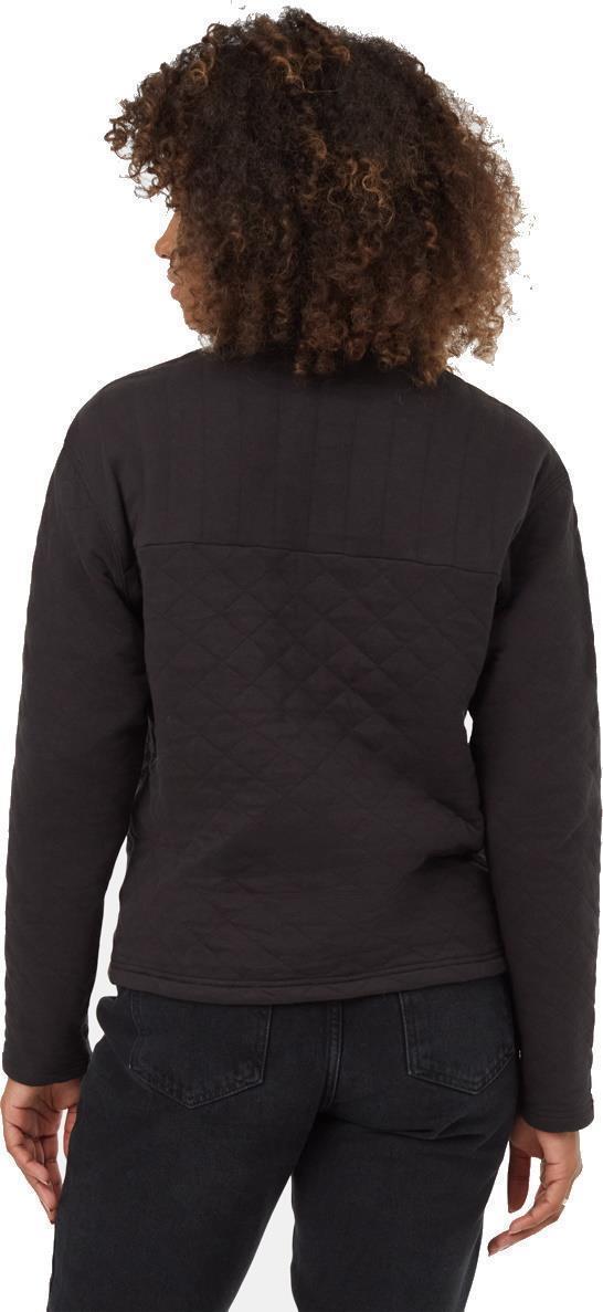 1/4 Zip Quilted Fleece - Womens - Meteorite Black 2