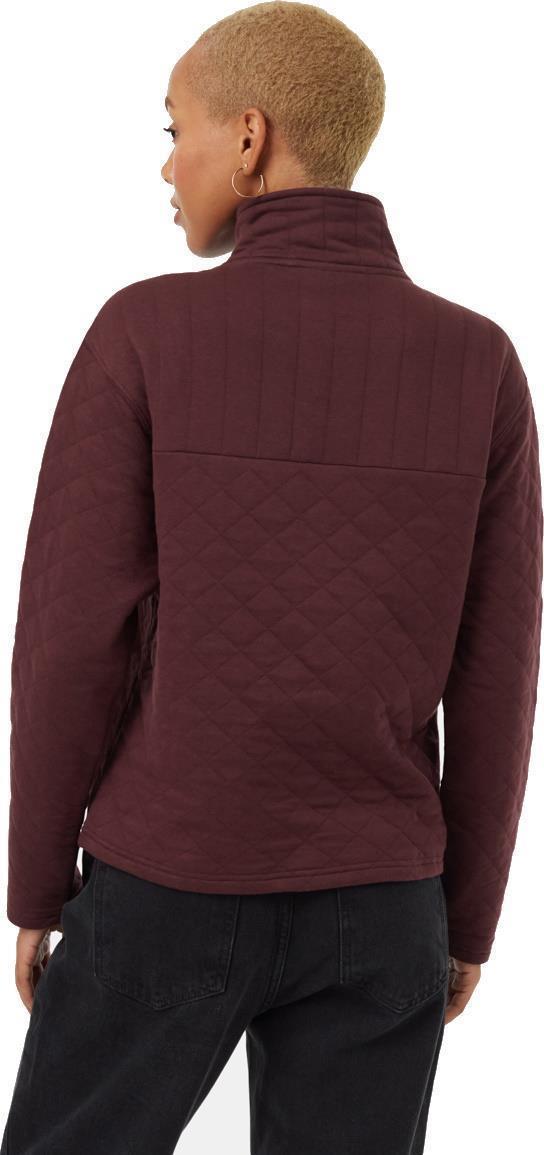 1/4 Zip Quilted Fleece - Womens - Mulberry 4