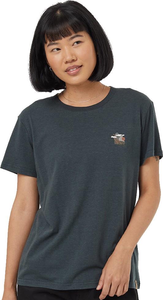 Abstract Ridge T-Shirt - Womens - forest river green / mineral 1