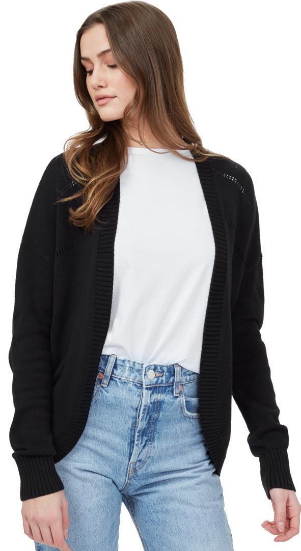 Anoba Cardigan - Womens - meteorite black 1