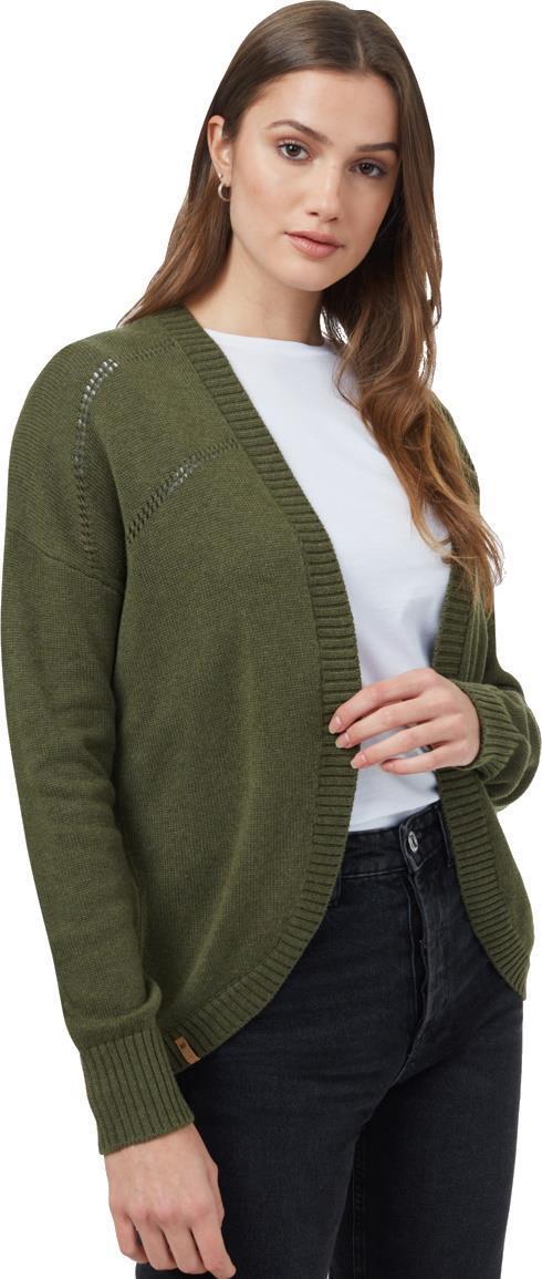 Anoba Cardigan - Womens - olive night green 1