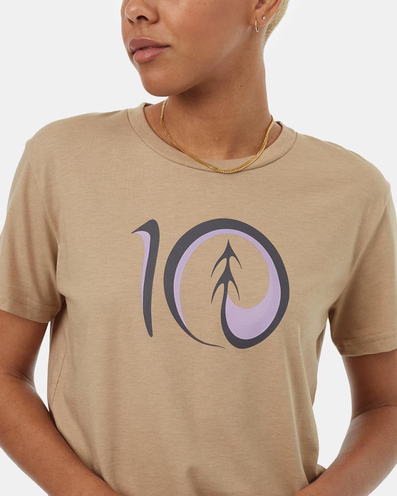 Artist Series Logo T-Shirt - Womens - Barley / Viola 3