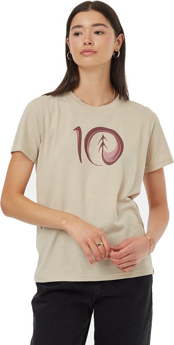 Artist Series Logo T-Shirt - Womens - Pale Oak / Port 1