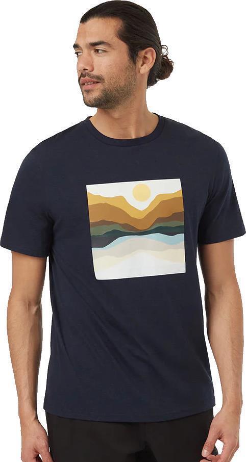 Artist Series Oasis T-Shirt - Mens - Midnight Blue / Amber Gold 1