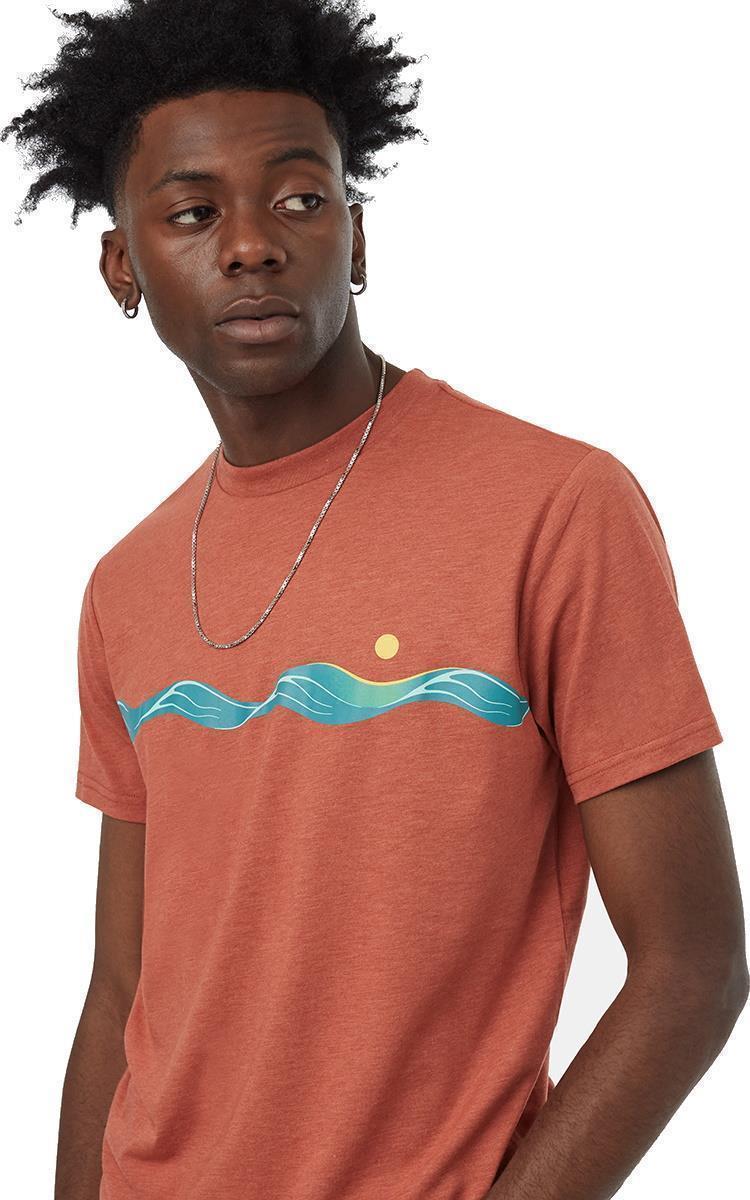 Artist Waves T-Shirt - Mens - Baked Clay / Shaded Spruce 3