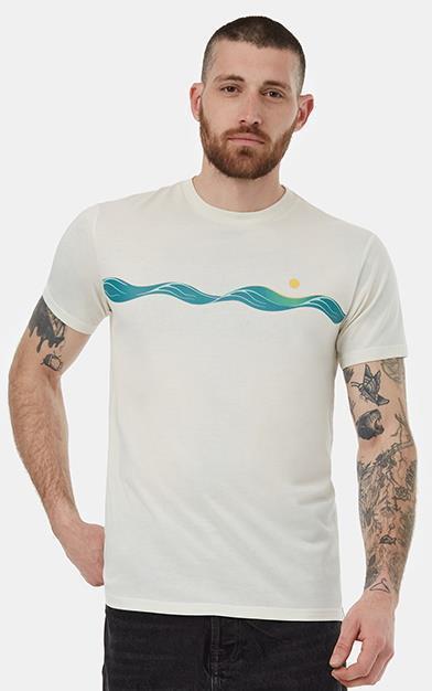 Artist Waves T-Shirt - Mens - Cloud White / Shaded Spruce 2