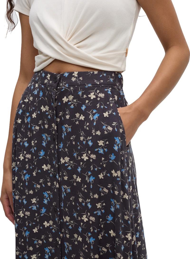 Ashland Skirt - graphite / scattered floral 1